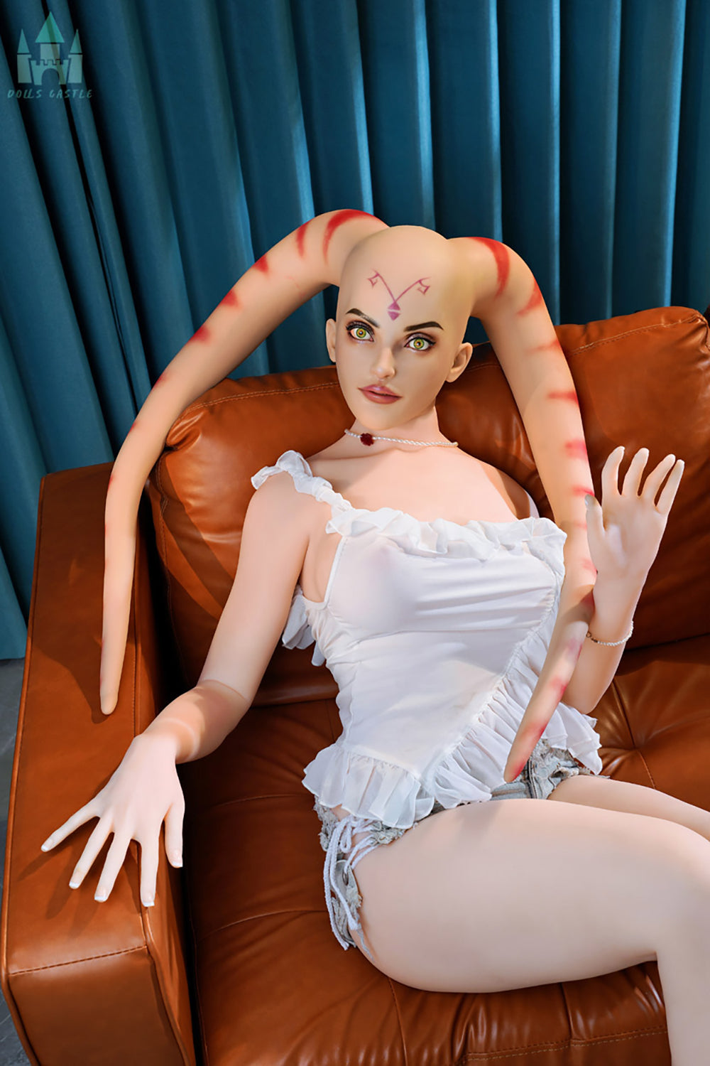 Aletta 165cm #A16S Silicone ROS Head with Tentacle Anime Sex Doll TPE Body Movable Jaw Adult Oral Sex Love Doll