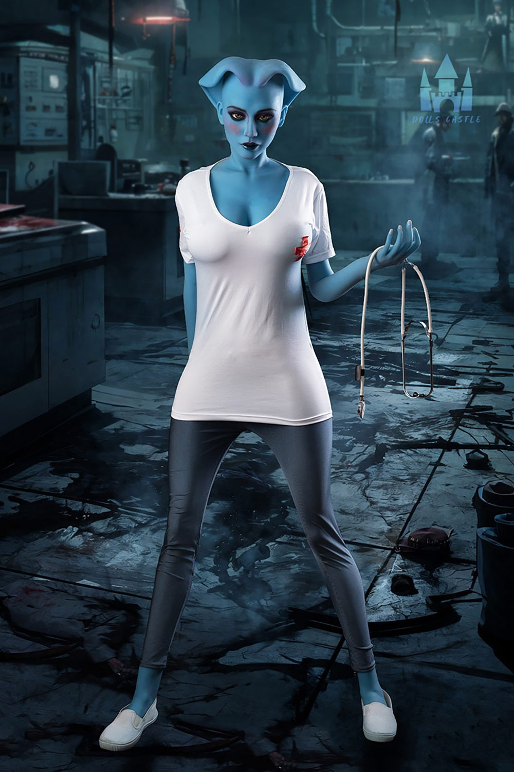 Shinaryen 170cm #A14 Blue Skin TPE Sex Doll Realistic Medium Boobs Sexy Adult Fantasy Love Doll