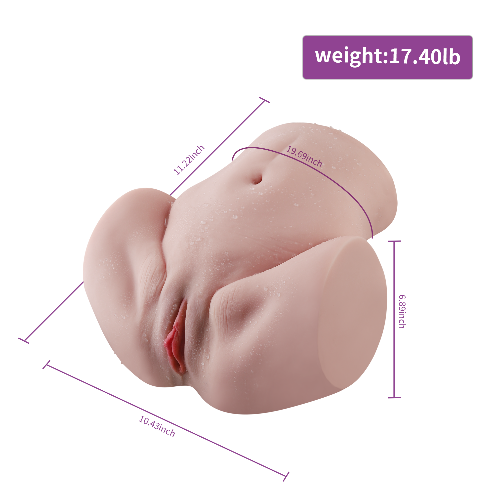 US Stock - Torso Sex Doll SQ-MA50065 Half Body Love Doll