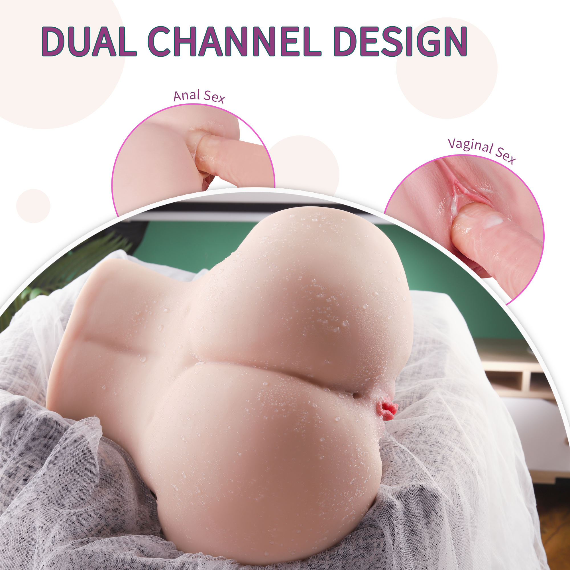 US Stock - Torso Sex Doll SQ-MA50065 Half Body Love Doll