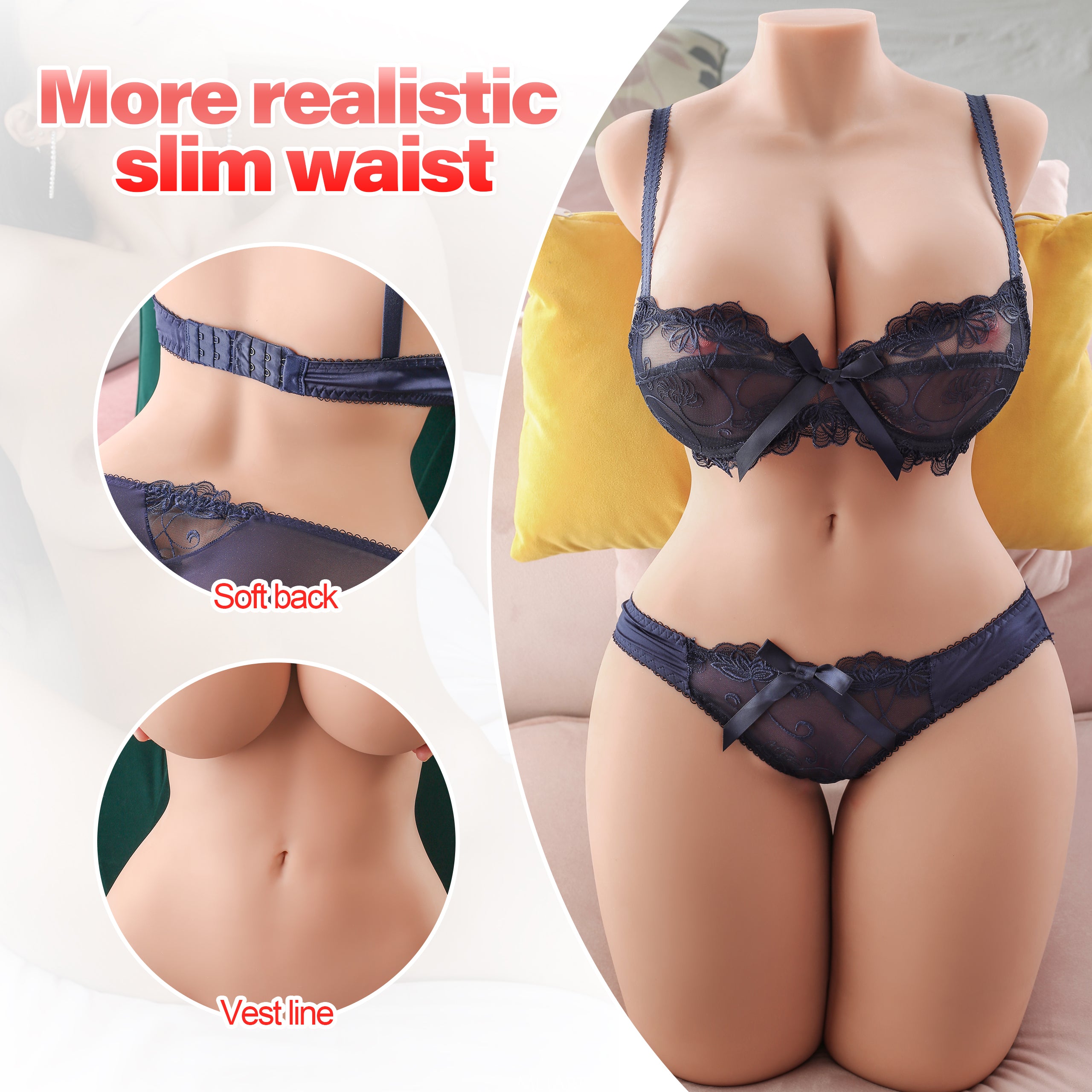 US Stock - Doll SQ-MA20030 Torso Sex Doll TPE Adult Love Doll