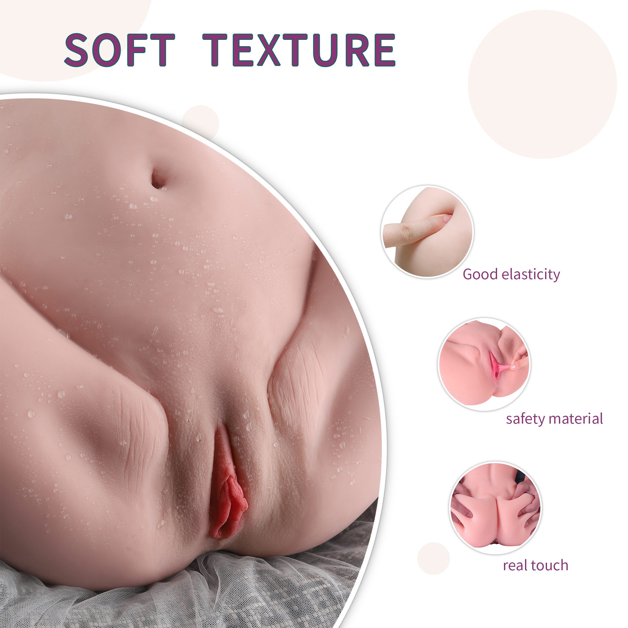 US Stock - Torso Sex Doll SQ-MA50065 Half Body Love Doll