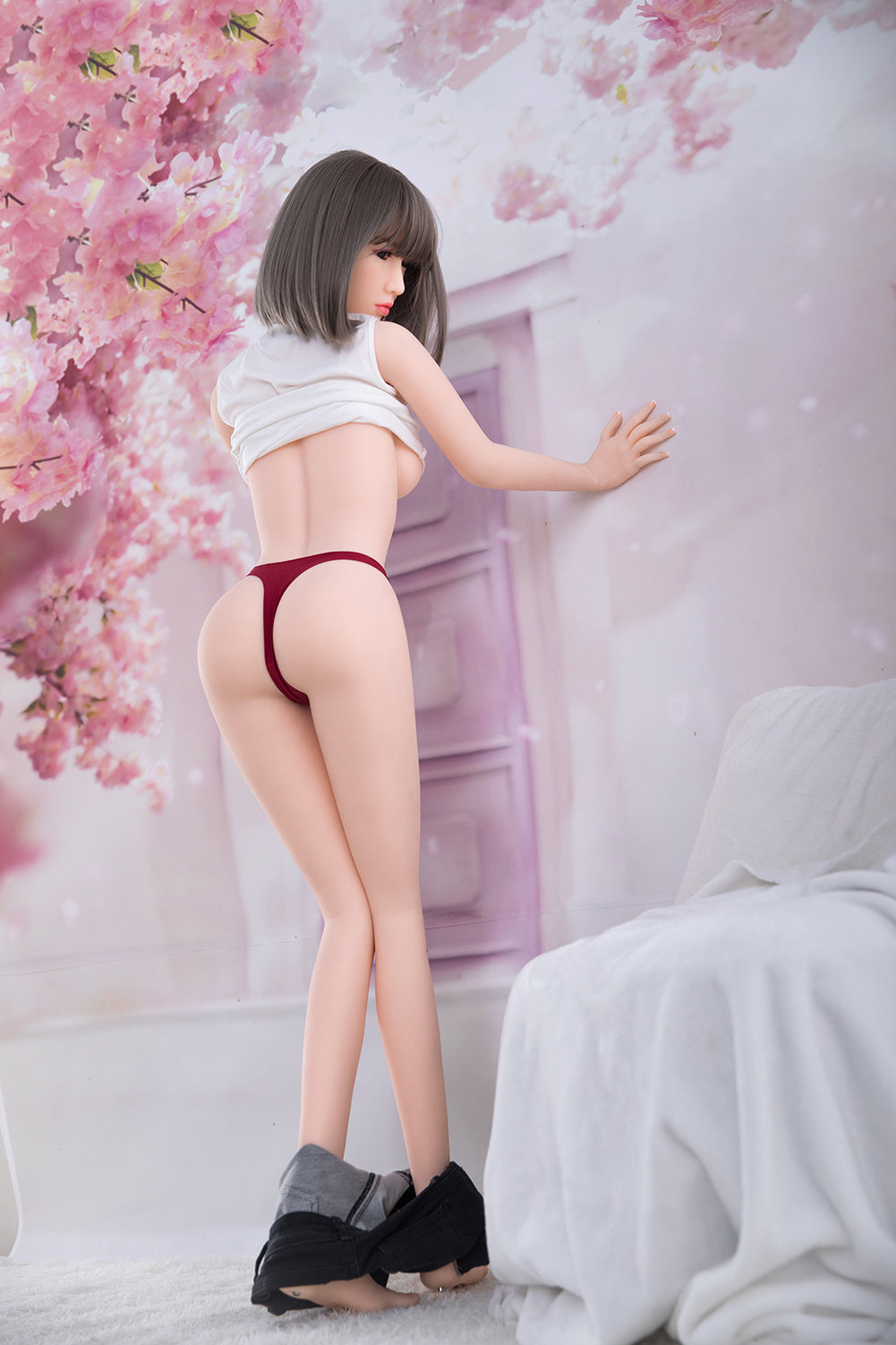 US Stock - Aloe 160cm #190 Realistic Small Breasts TPE Sex Doll Cute Asian Girl Adult Love Doll