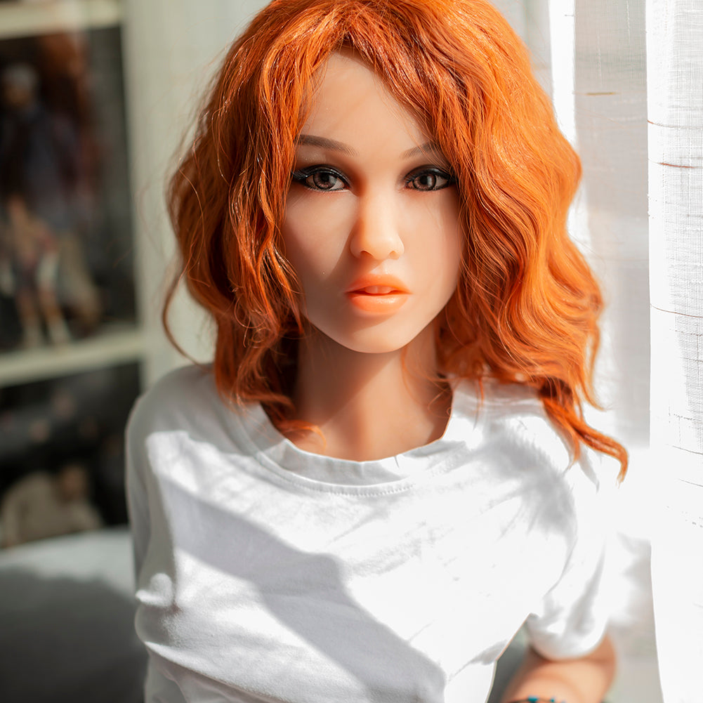 EU Stock - Edeny 157cm 149 Head TPE Sex Doll Small Breasts Tanned Skin Adult Love Doll