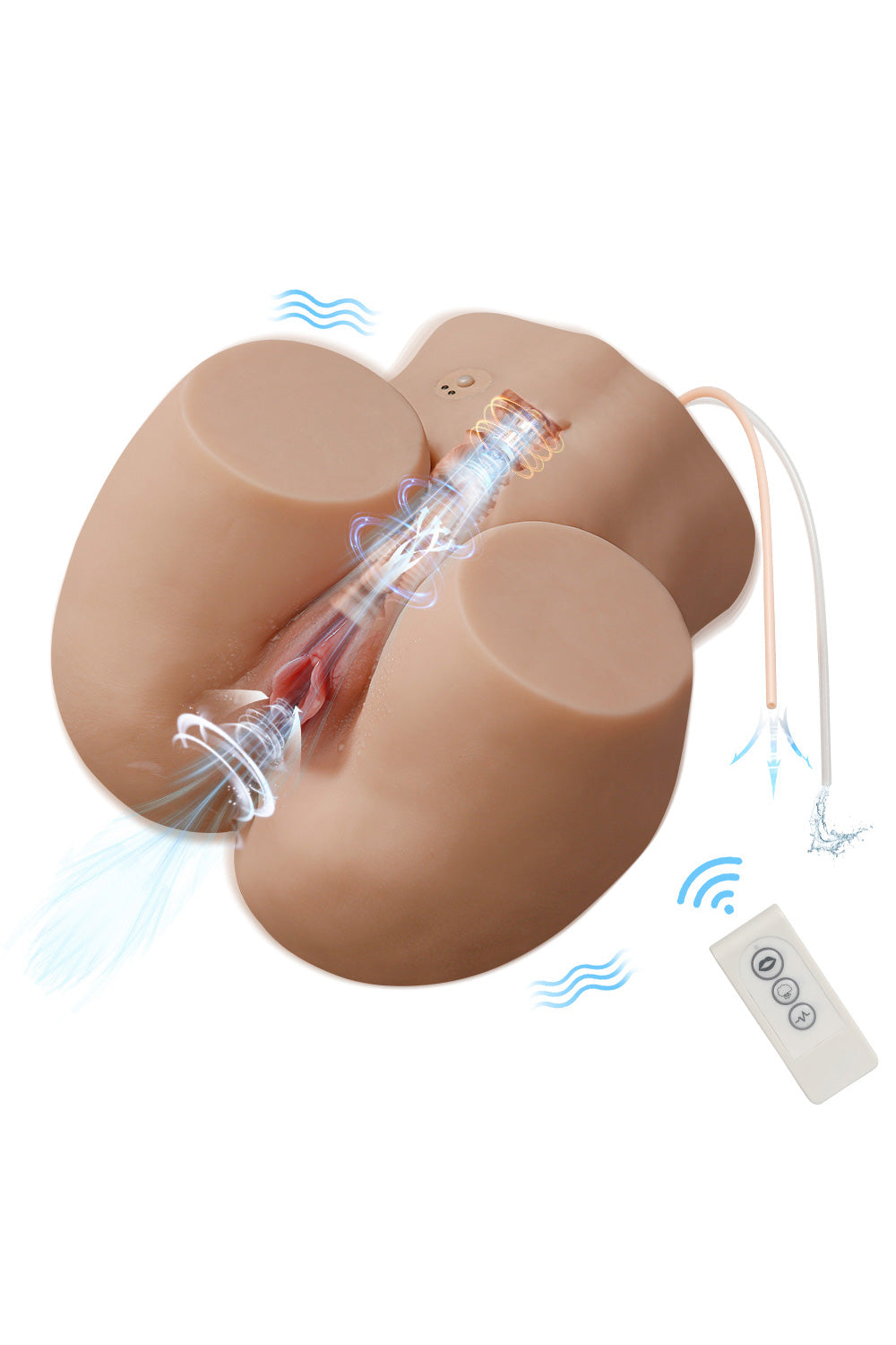 EU Stock - Torso Ass Electric Sucking Vagina TPE Sex Doll SQ-MAS50103V