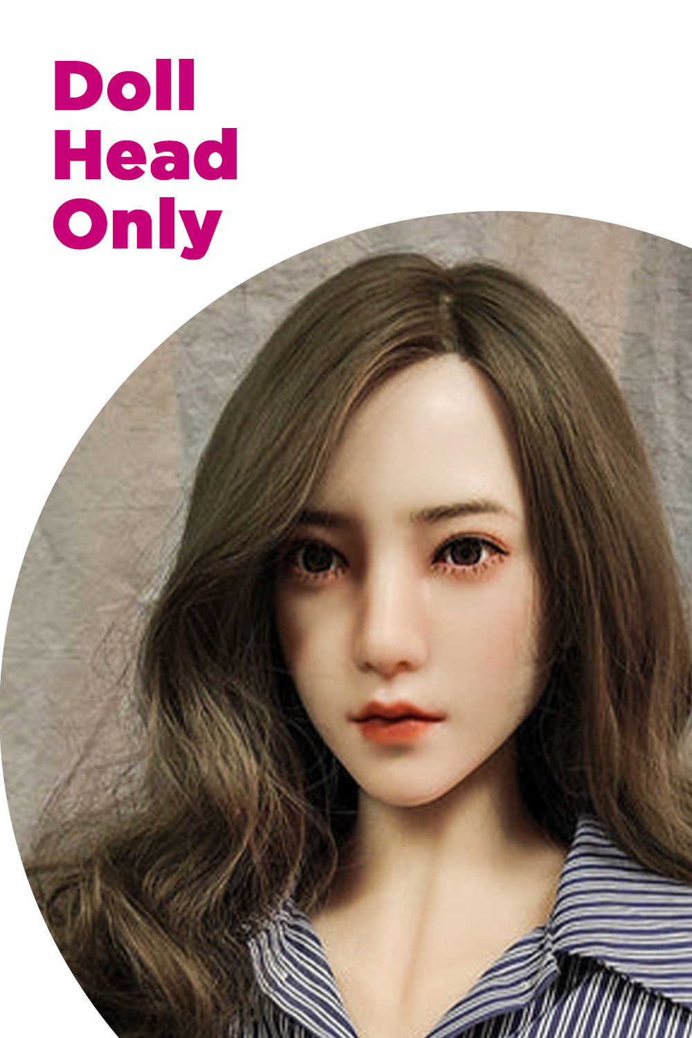 Qiang Asian Silicone Head Adult TPE Doll Head Only