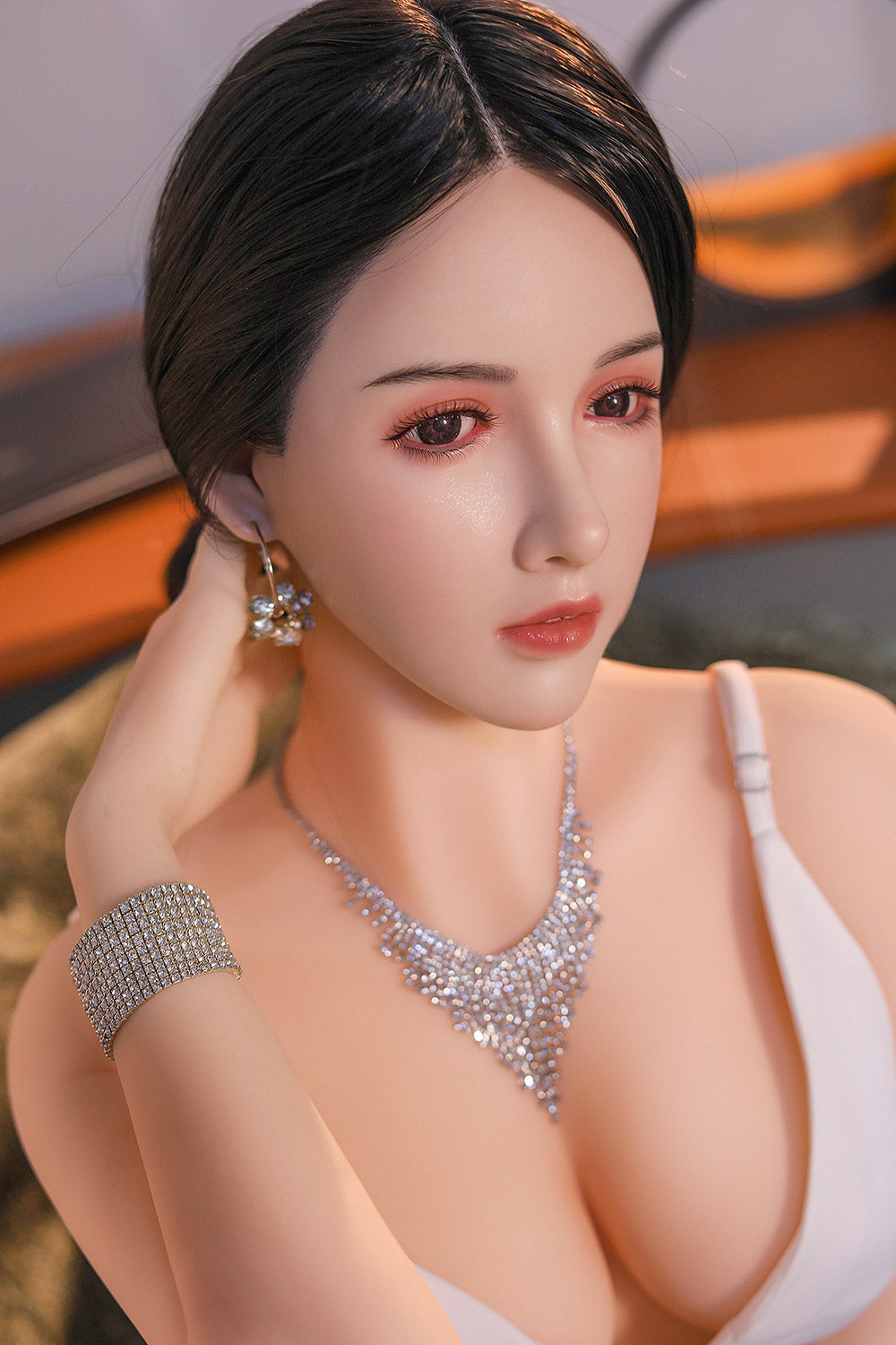 US Stock - Iolanthe Asian Sex Doll #266 Silicone Doll Head Realistic Medium Boobs Adult Love Doll