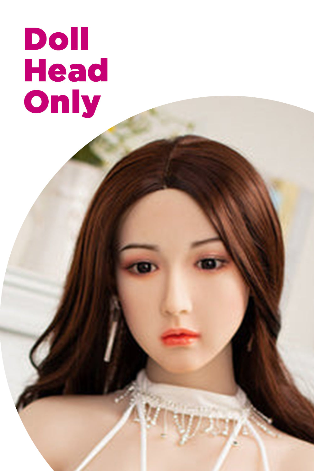 Qian #37 Good Girl Realistic TPE Sex Doll Head Only