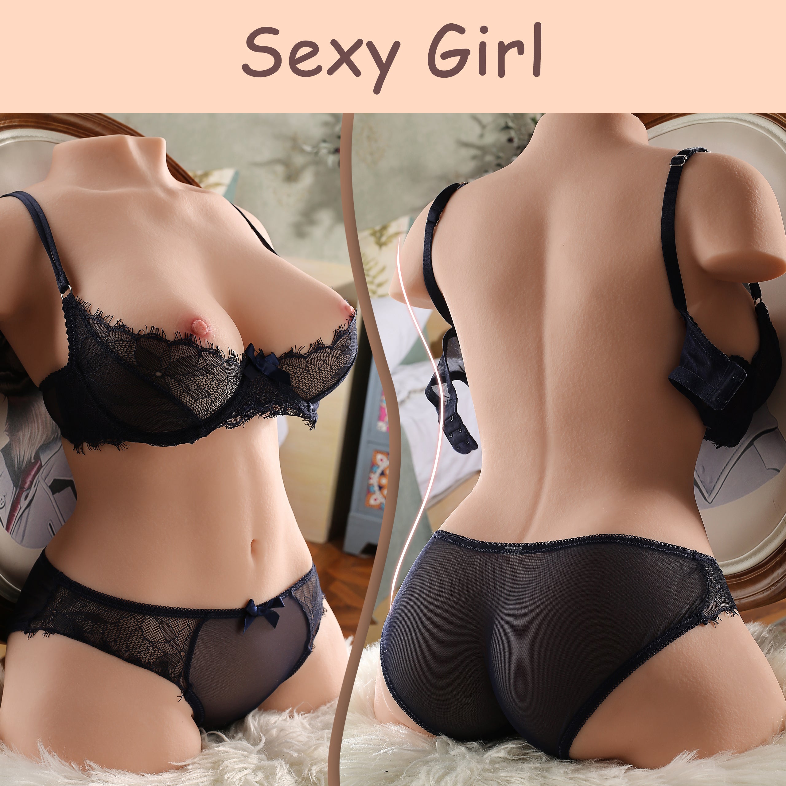 Big Boobs Sex Doll Torso SQ-MA20027 Torso Sex Doll TPE Adult Love Doll Torso