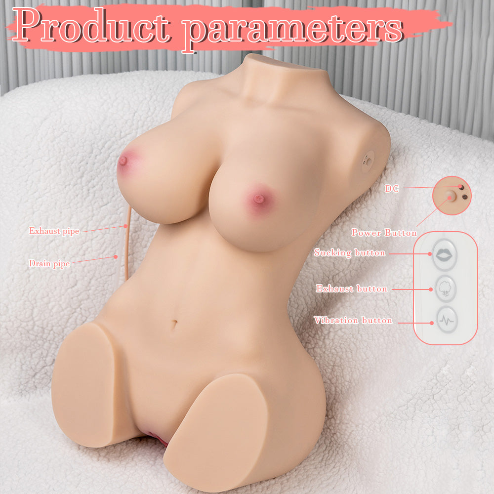 US Stock - Torso Doll Electric Sucking Sex Doll SQ-MAS20037V