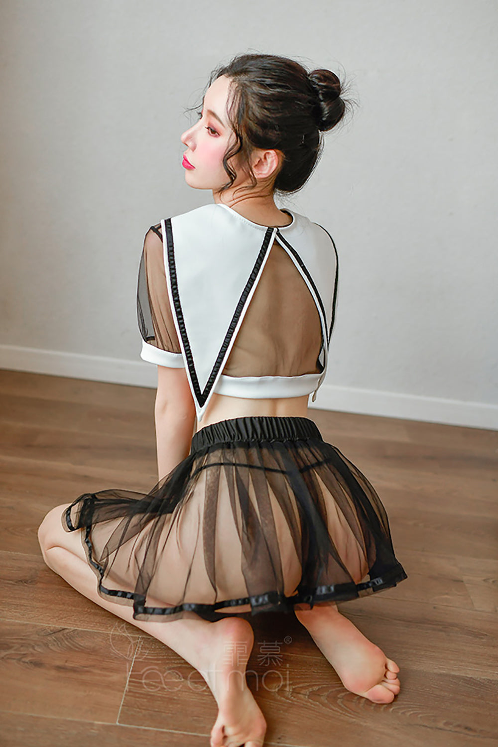 Black Student Lingerie 6906