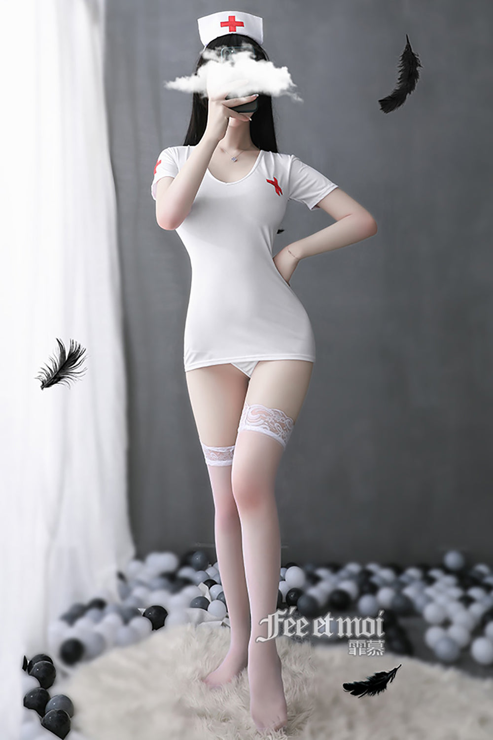 Sexy Nurse Cosplay Lingerie 7986