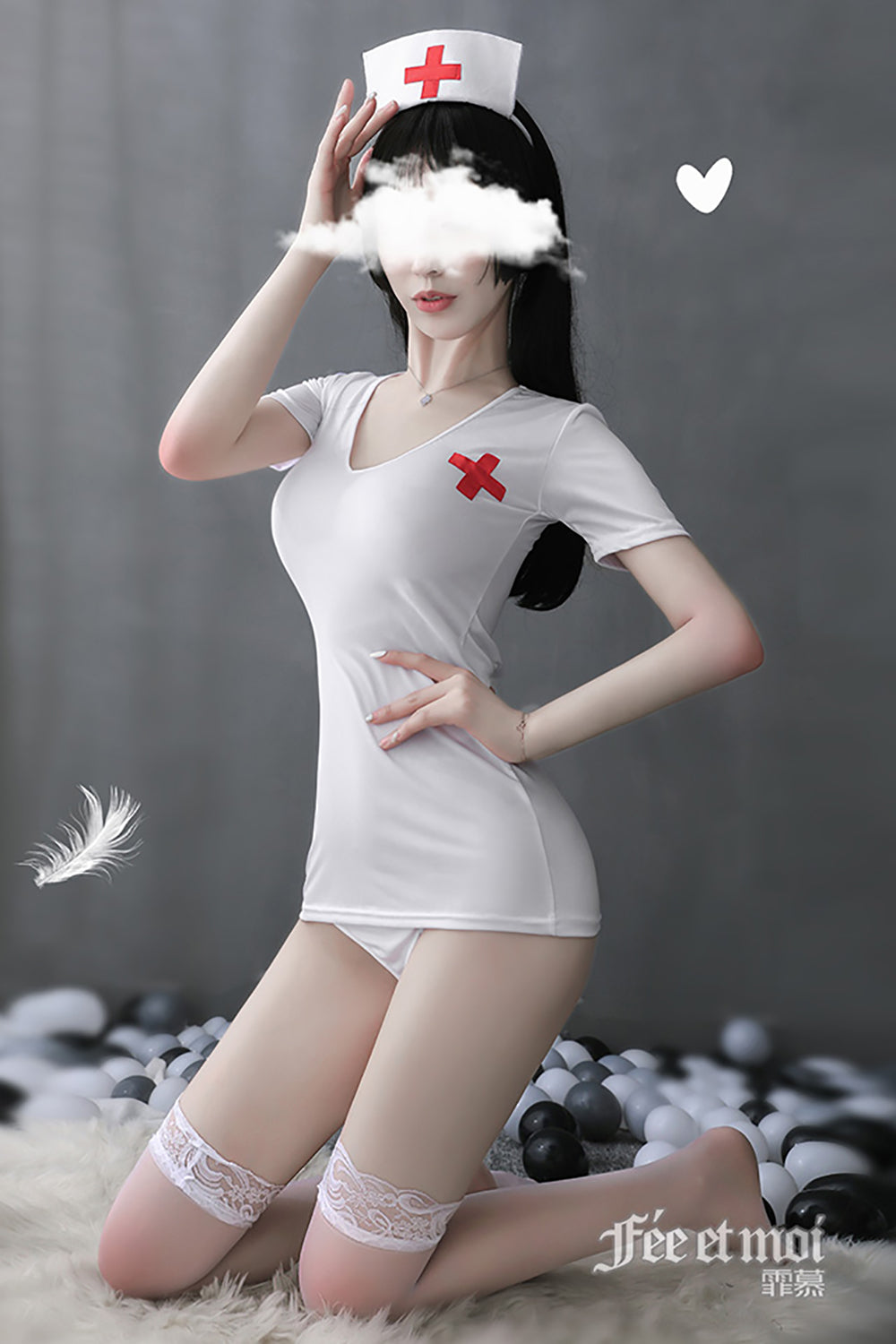 Sexy Nurse Cosplay Lingerie 7986