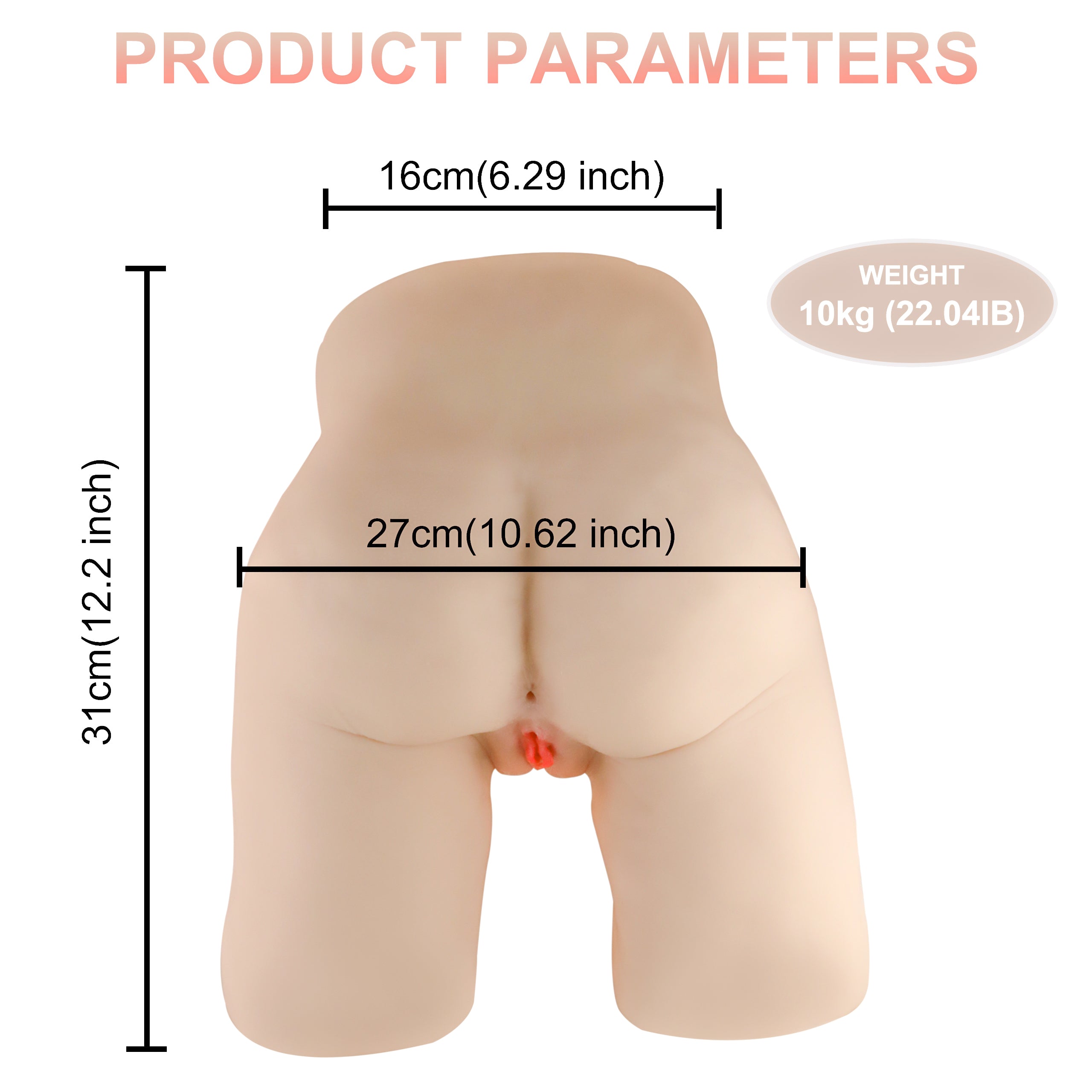 Sexy Ass Doll SQ-MA30014 Realistic Torso TPE Sex Doll Adult Love Doll Torso