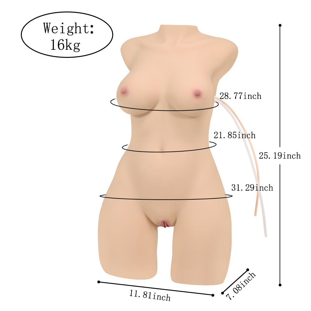 US Stock - Torso Doll Electric Sucking Sex Doll SQ-MAS20046V