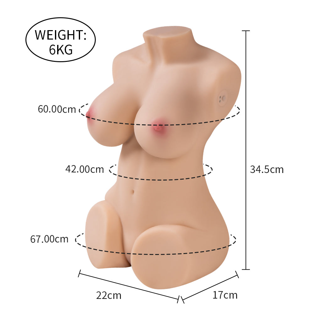 US Stock - Torso Doll Electric Sucking Sex Doll SQ-MAS20051V