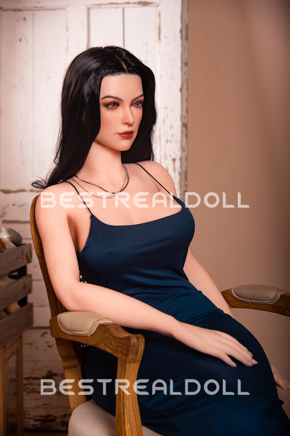 US Stock - RIDMII Karyn 163cm Unique Design Silicone Head Sex Doll Medium Boobs TPE Body Adult Love Doll