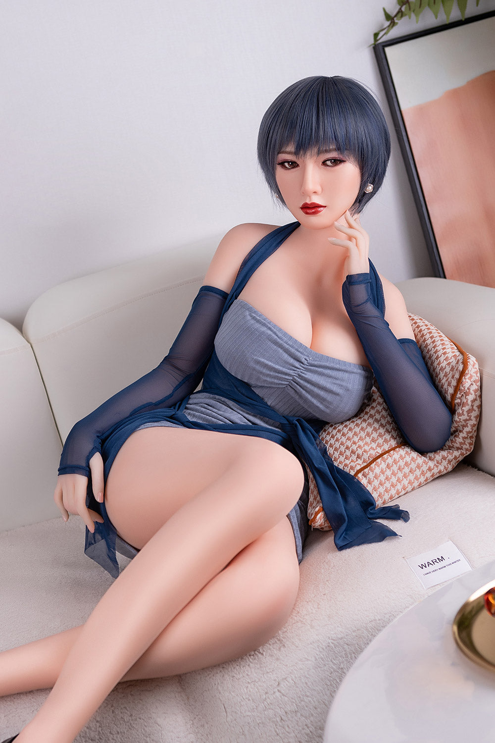 Karen 160cm #54 Head B-cup TPE Sex Doll Short Hair Goddess Realistic Sexy Love Doll