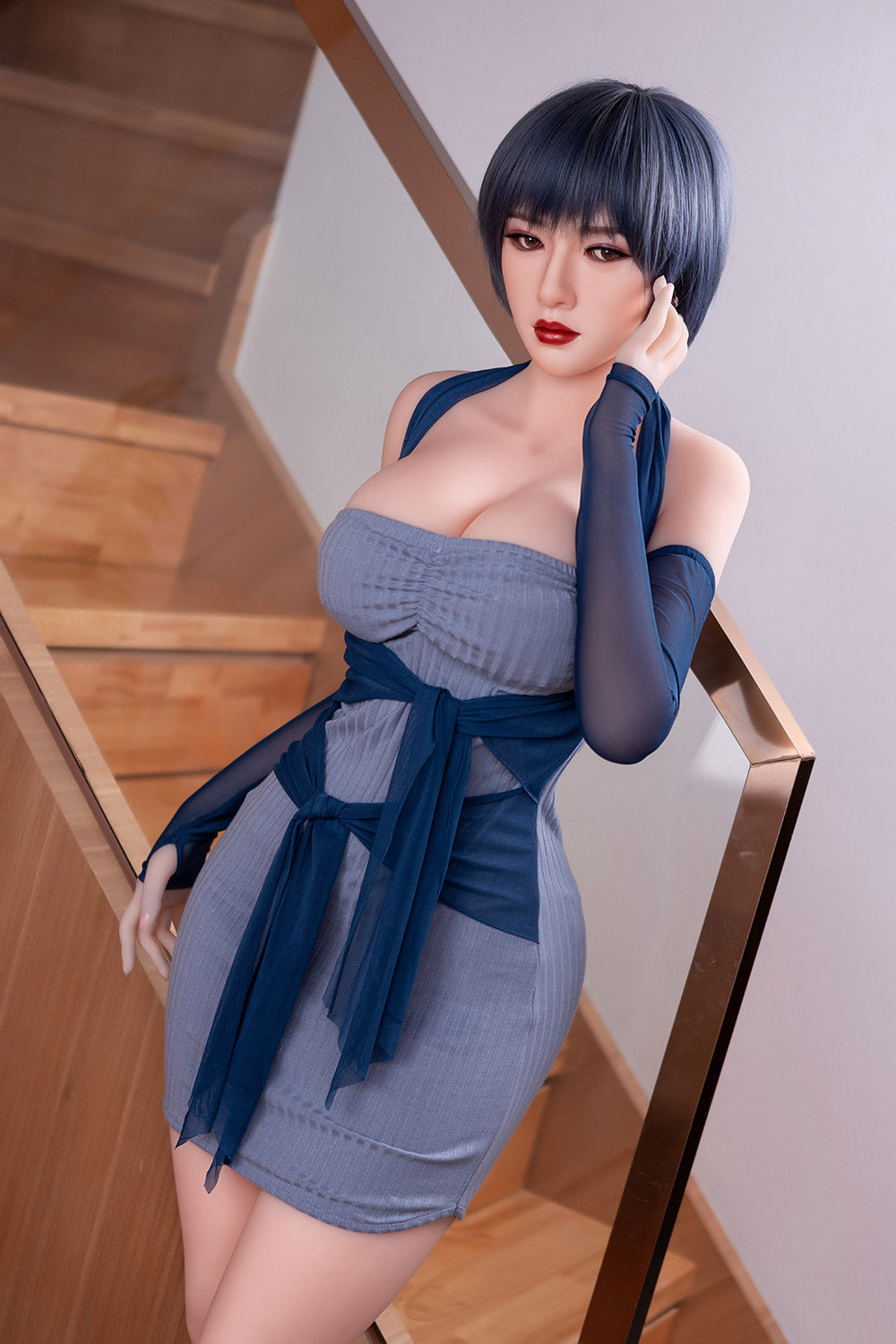 Karen 160cm #54 Head B-cup TPE Sex Doll Short Hair Goddess Realistic Sexy Love Doll