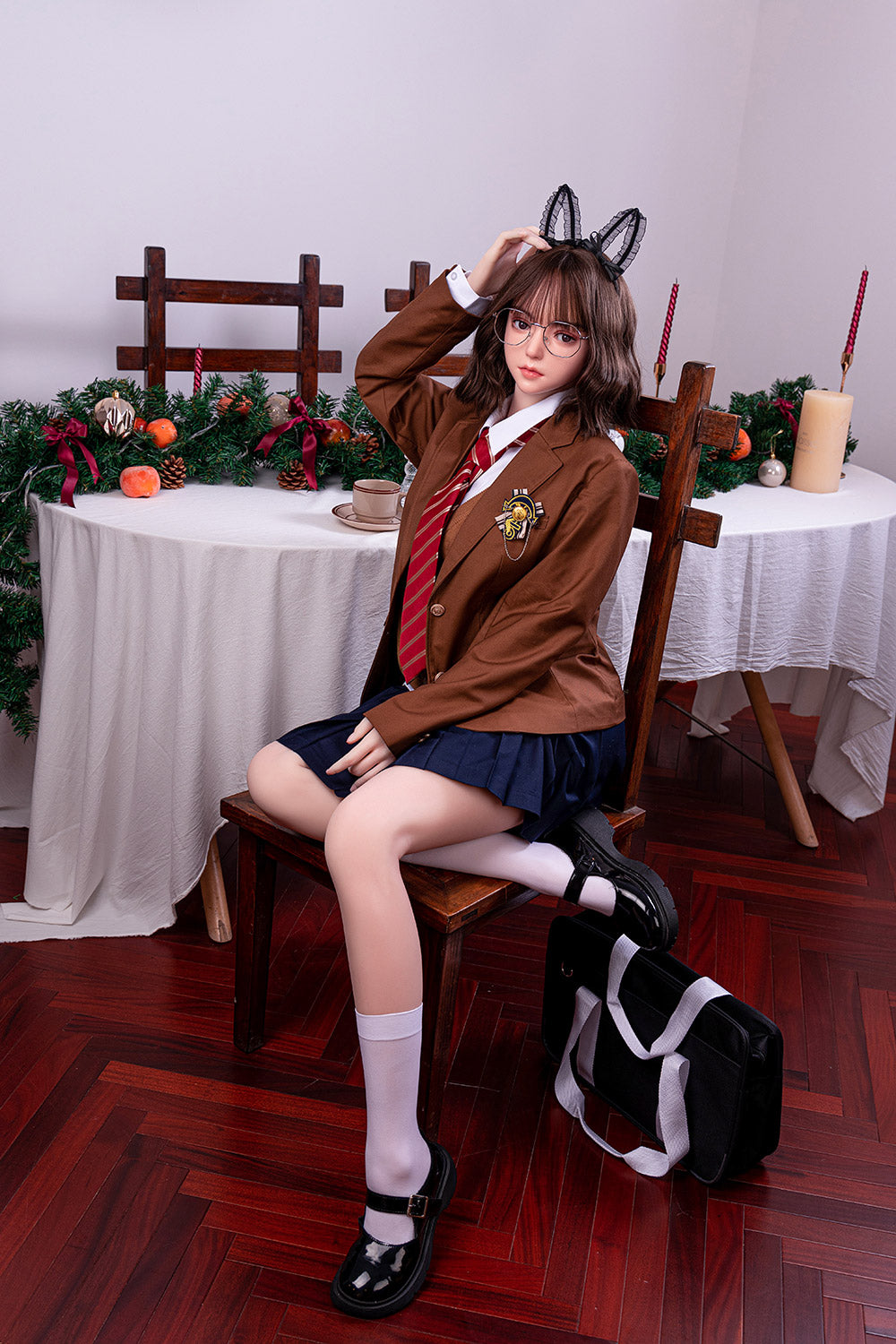 Euphemia 163cm #66 Preppy Style Girl Love Doll Big Breasts Full Silicone Realistic Sex Doll