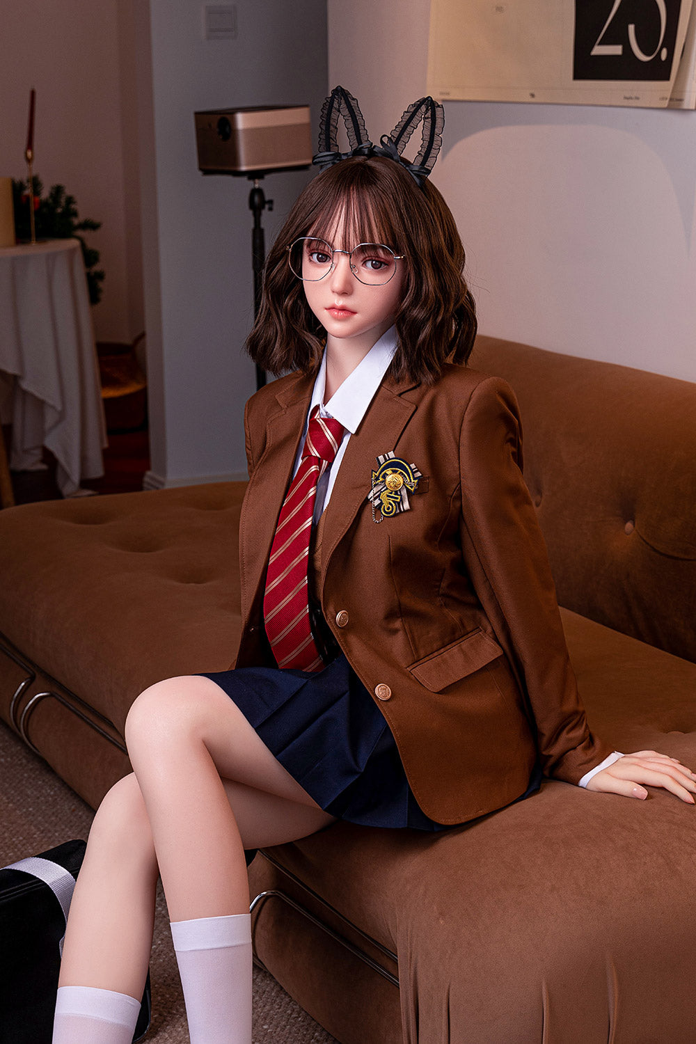 Euphemia 163cm #66 Preppy Style Girl Love Doll Big Breasts Full Silicone Realistic Sex Doll
