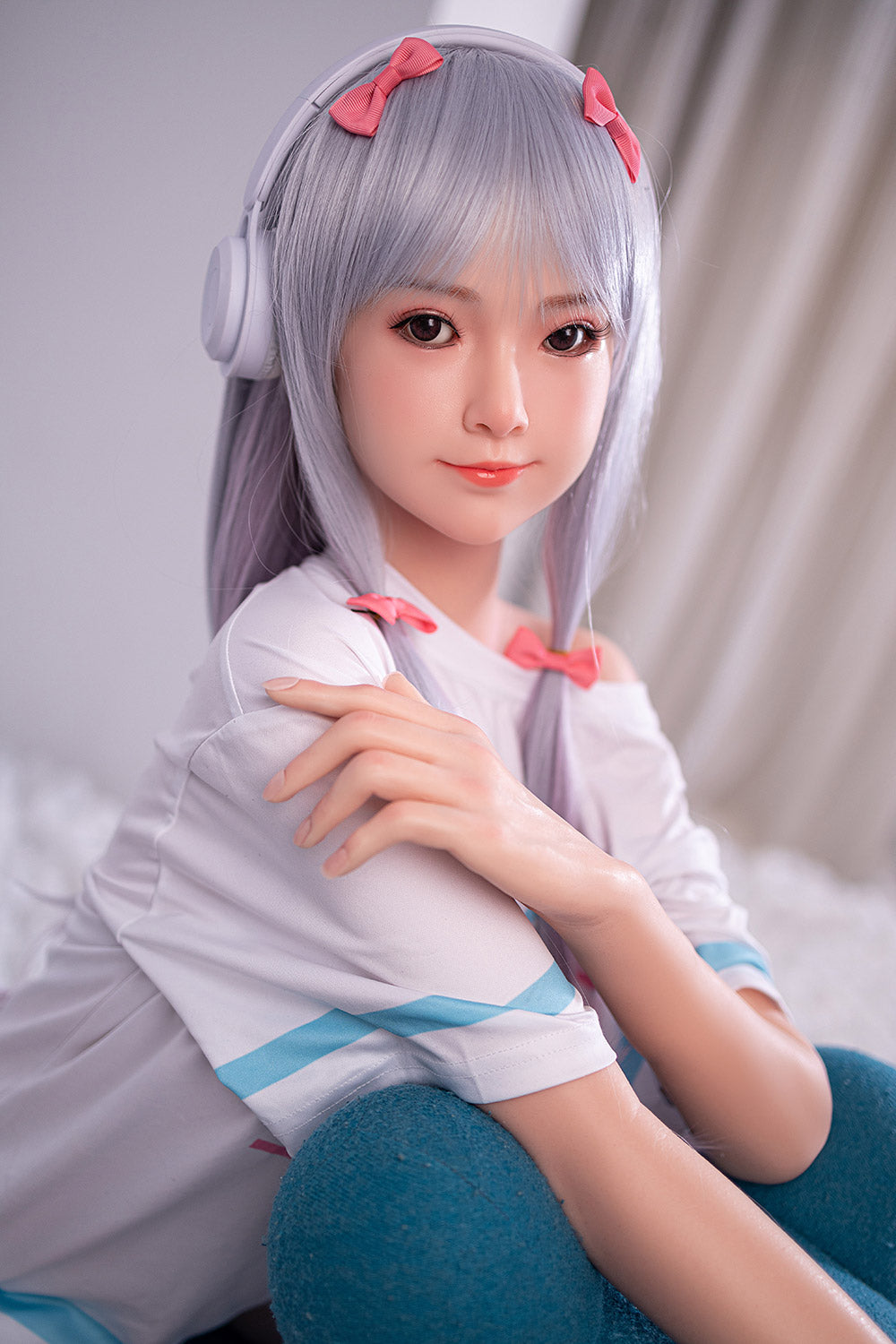 Corrinne 158cm 30# Small Breasts Young Girl Love Doll Realistic Full Silicone Sex Doll