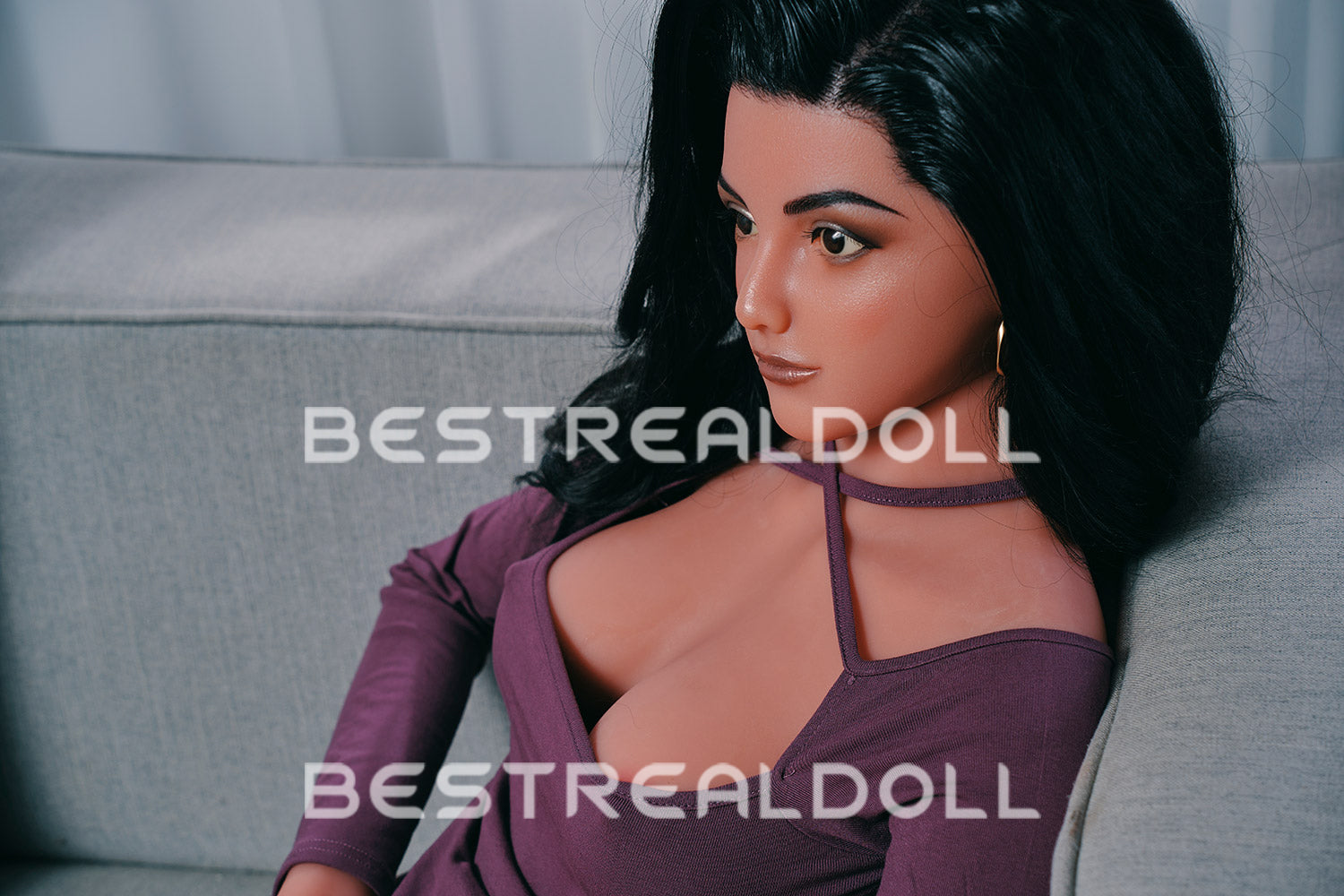US Stock - RIDMII Unique Design Alisa 166cm Silicone Head Love Doll TPE Body Small Boobs Sex Doll