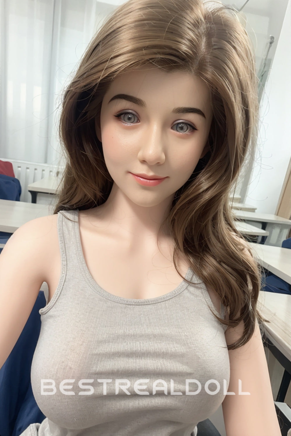 US Stock - RIDMII NicoLove Unique Design Adult Love Doll Silicone Head TPE Body Normal Breasts Realistic Sex Doll