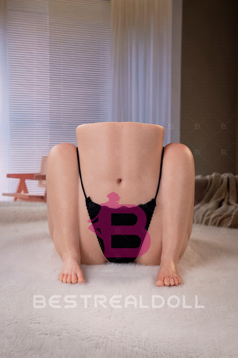 #79-0259 Full Silicone Hermaphrodite Sex Doll Torso Half Body Silicone Fantasy Torso Love Doll