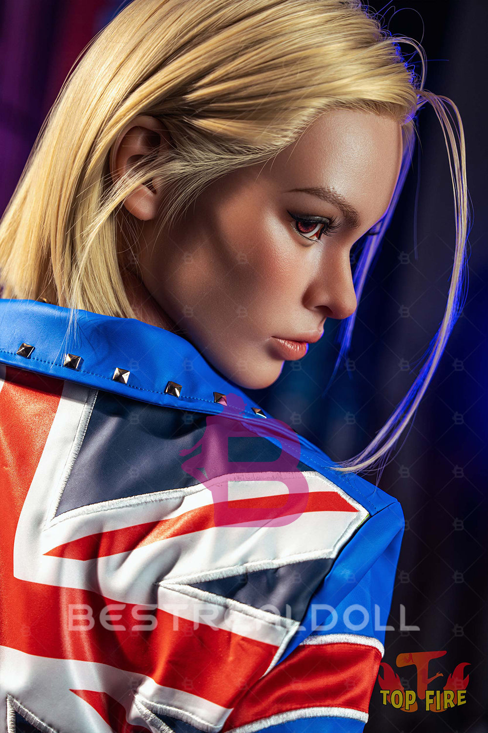 EU Stock - Topfire Joanna 176cm T43 Blonde Short Hair Full Silicone ROS Sex Doll Tanned Skin Silicone Auto Blowjob Adult Love Doll