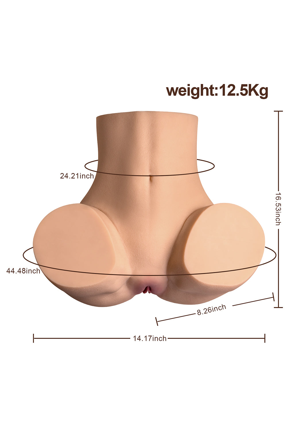 US Stock - Vagina Stroking Torso Ass Electric Sucking Sexy Ass Doll SQ-MAS50084V