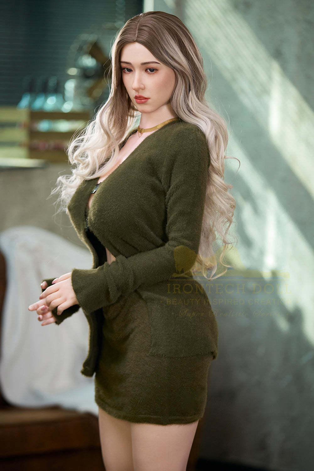 Irontechdoll Karlee 159cm S7 Full Silicone Sex Doll Natural Skin Big Boobs Adult Love Doll