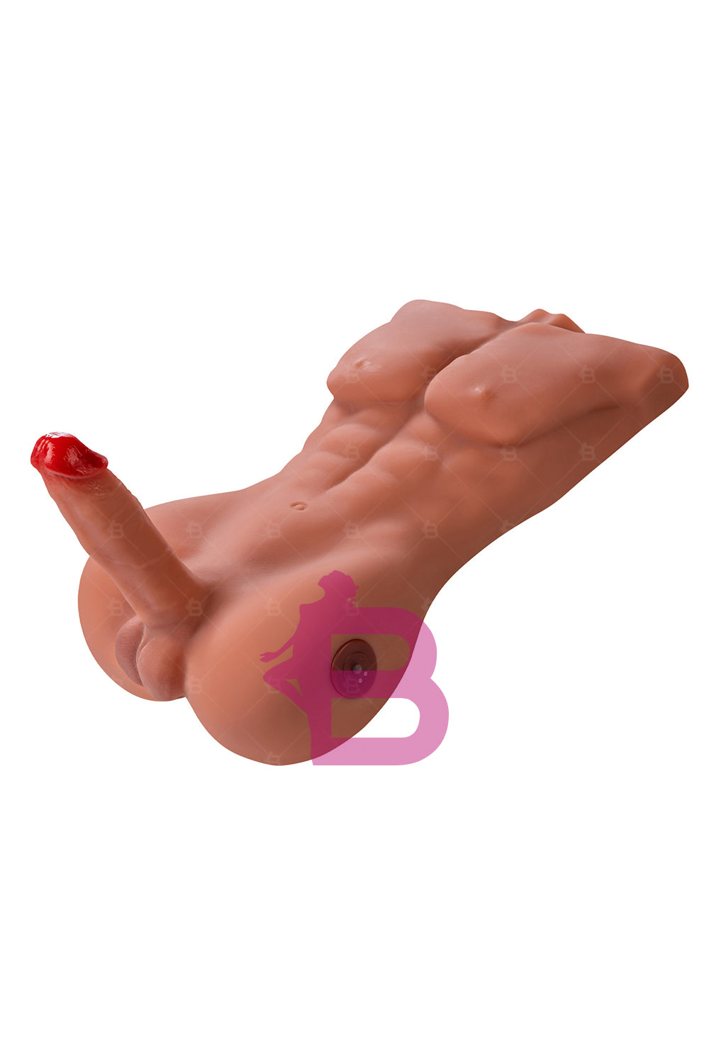 US Stock - SQ-MA30032 46cm Electric TPE Male Sex Doll Torso Half Body Automatic Dildo Function Male Torso Sex Doll