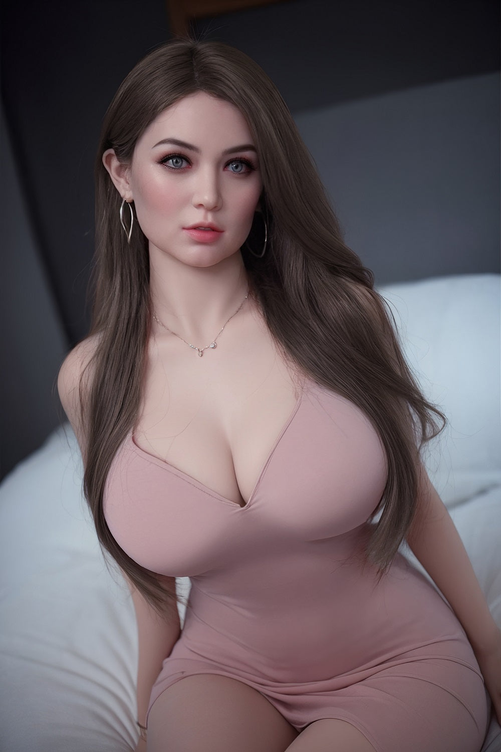 US Stock - Lyra Plus 162cm 5ft3 Silicone/TPE Head Big Boob Sex Doll Realistic BBW Love Doll