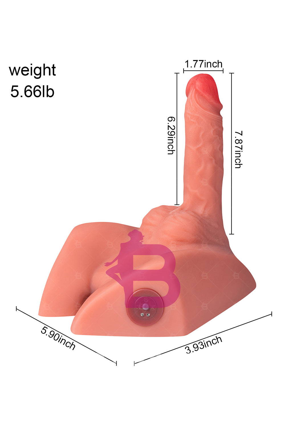 US Stock - SQ-MAR30024 Electric TPE Male Ass Doll Torso Automatic Dildo TPE Male Torso Ass Doll