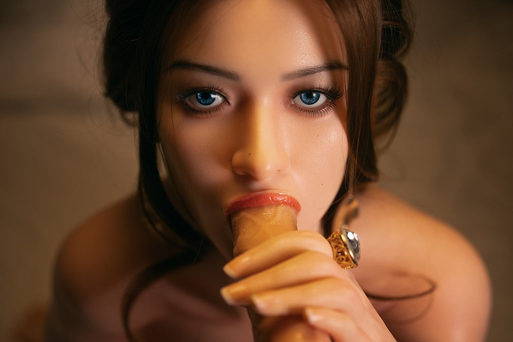 Kissa 166cm Full Silicone Oral Sex Big Boobs Love Doll Realistic Movable Jaw ROS Head Sex Doll