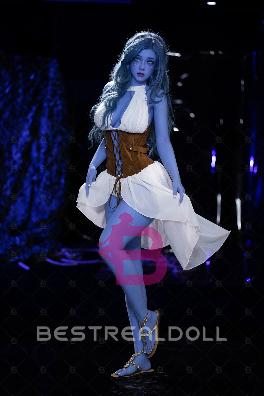 EU Stock - Nocturne Plus 160cm #225 Blue Skin TPE Sex Doll Big Breasts Fantasy TPE Adult Love Doll