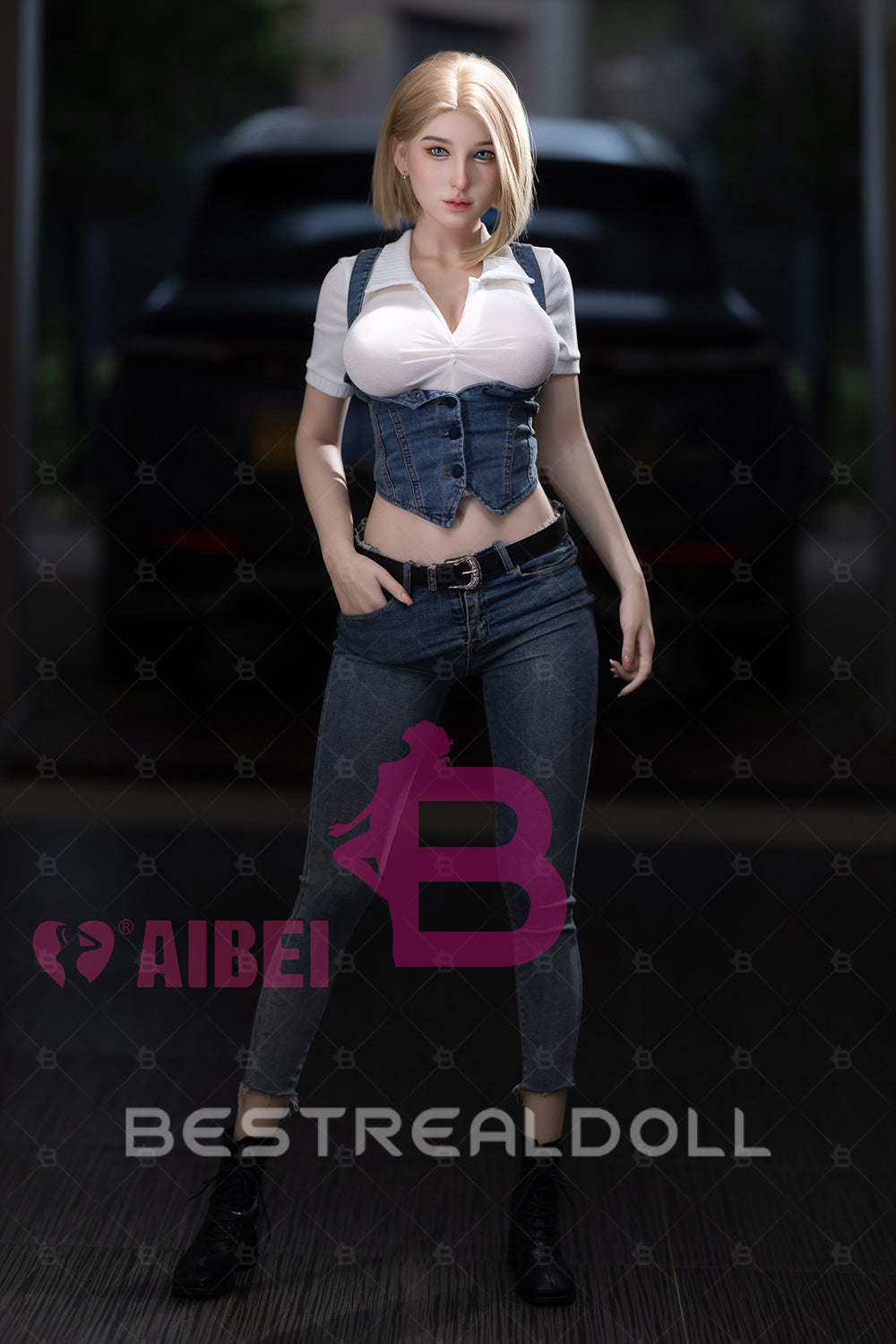 US Stock - Romy 167cm E Cup AB12 Full Silicone Sex Doll Short Blonde Natural Skin Silicone Oral Sex Love Doll