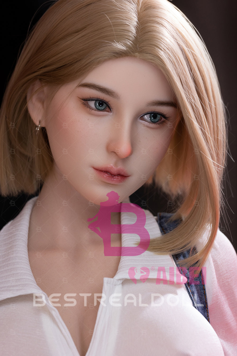US Stock - Romy 167cm E Cup AB12 Full Silicone Sex Doll Short Blonde Natural Skin Silicone Oral Sex Love Doll