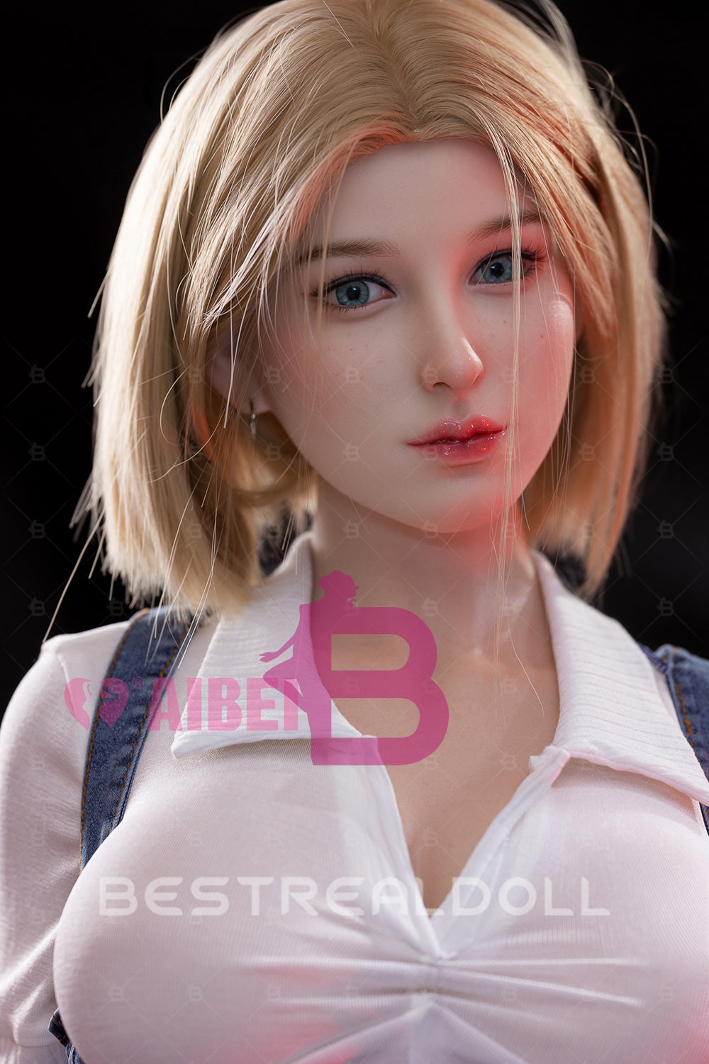US Stock - Romy 167cm E Cup AB12 Full Silicone Sex Doll Short Blonde Natural Skin Silicone Oral Sex Love Doll