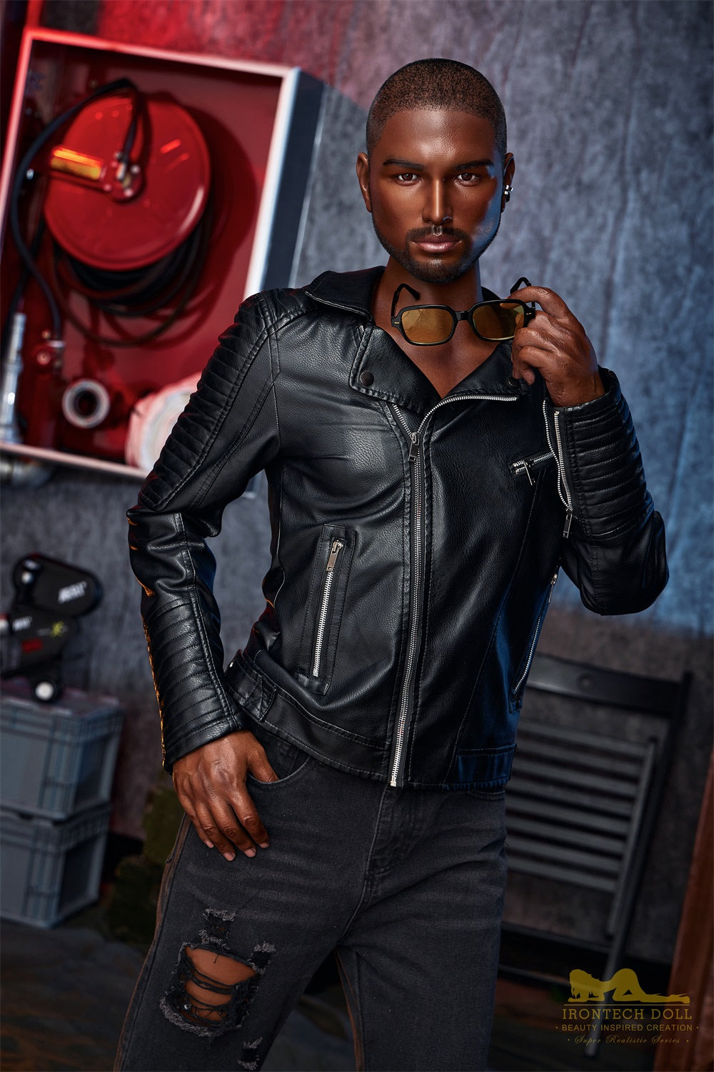 Irontechdoll 170cm M1 Kevin Black Male Sex Doll Full Silicone Male Doll Gay Love Doll