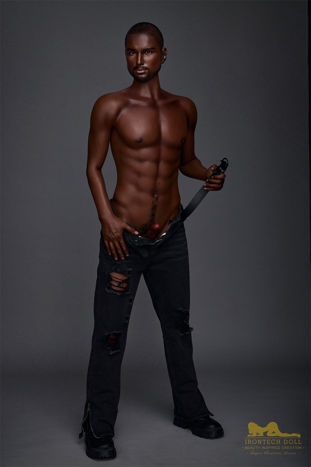 Irontechdoll 170cm M1 Kevin Black Male Sex Doll Full Silicone Male Doll Gay Love Doll
