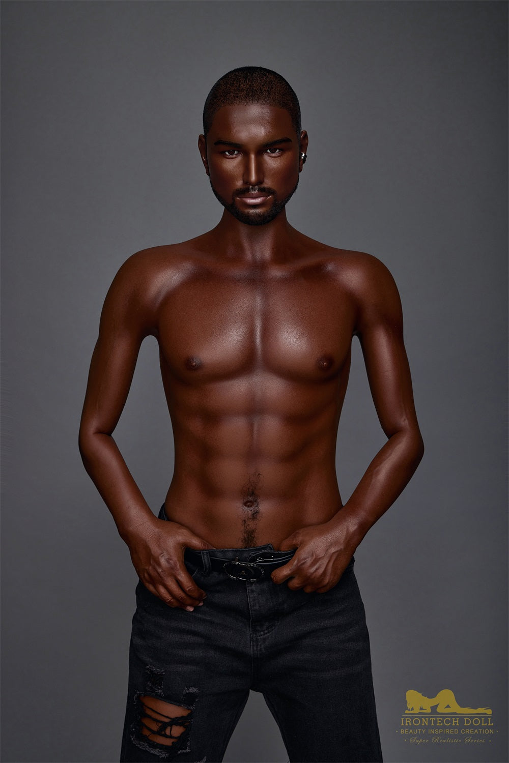 Irontechdoll 170cm M1 Kevin Black Male Sex Doll Full Silicone Male Doll Gay Love Doll