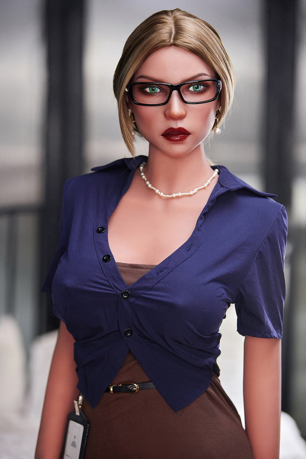 Amayah 158cm M4 Silicone ROS Head Oral Sex Dolls TPE Body Small Boobs Movable Jaw Adult Love Doll