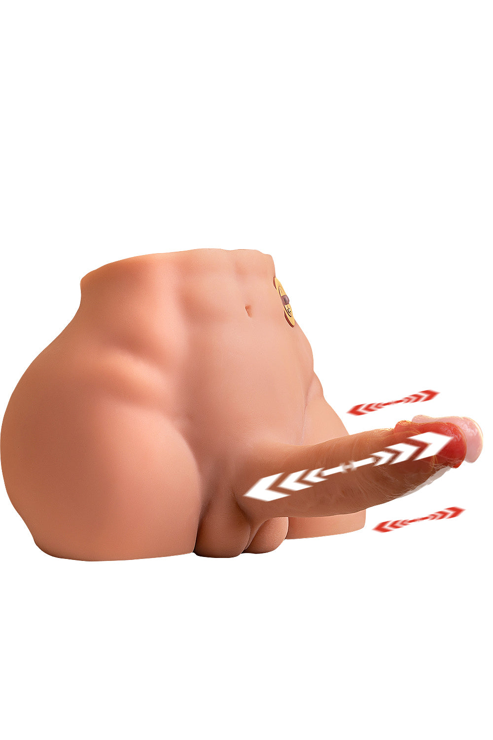 US Stock - SQ-MA30021 Big Dildo Male Sex Torso Ass Doll Electric Dildo Automatic Male Ass TPE Sex Doll Torso