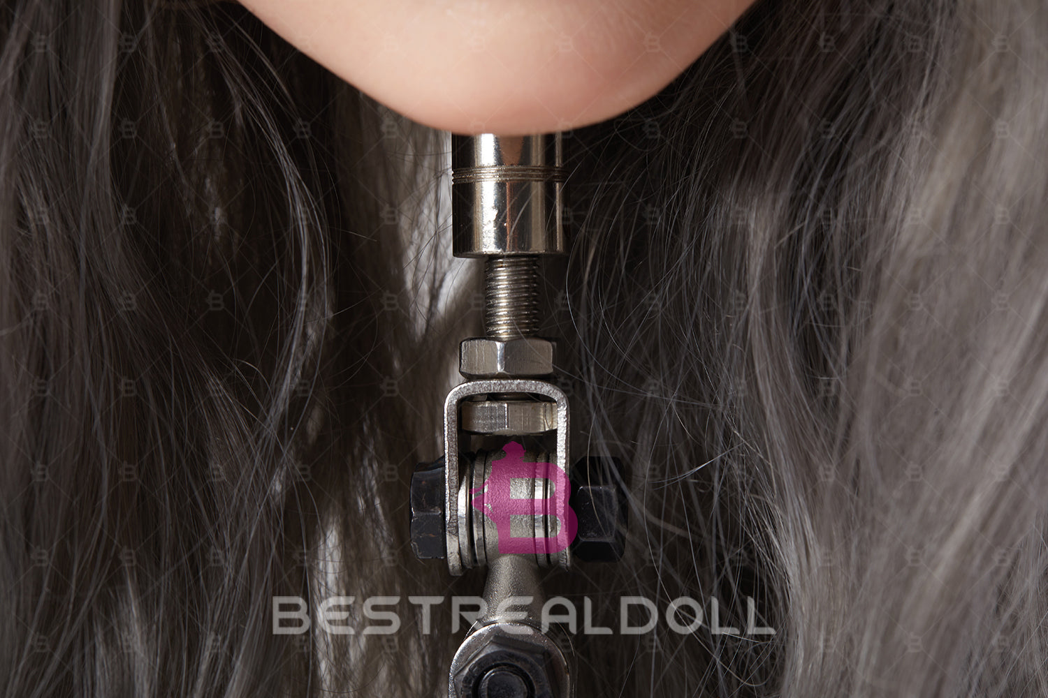 Sex Doll Head Stand Sex Doll Head Storage Stand Adult Love Doll Display Metal Stand (Head Stand ONLY, Head NOT Included)