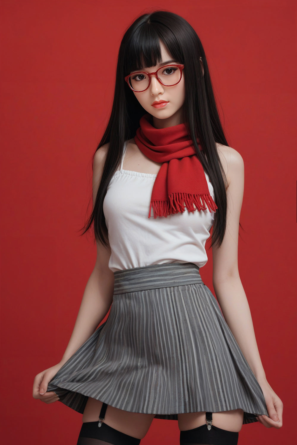 US Stock - Farrah Plus 160cm 221# Head Asia Small Breasts Adult Love Doll TPE Sex Doll