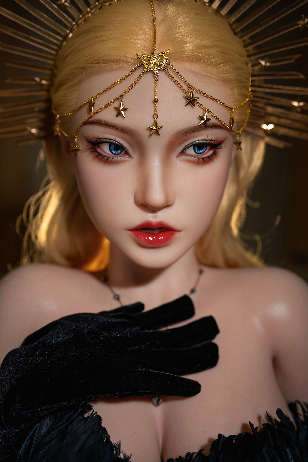 US Stock - Kvn 164cm M29 Silicone ROS Head Sex Doll Realistic Oral Sex Movable Jaw Adult Love Doll
