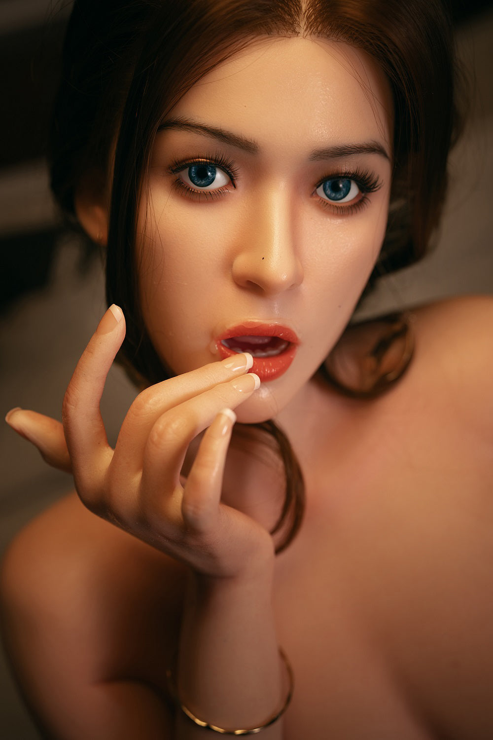 Kissa 166cm Full Silicone Oral Sex Big Boobs Love Doll Realistic Movable Jaw ROS Head Sex Doll