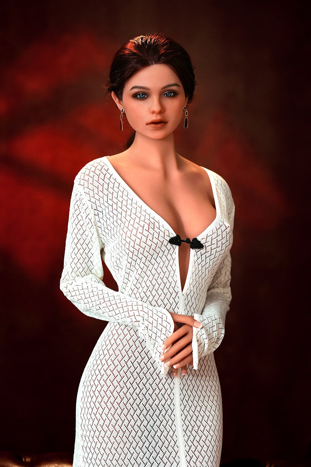 US Stock - Sapphira 166cm #537 Silicone ROS Head Sex Doll TPE Body Movable Jaw Oral Sex Love Doll
